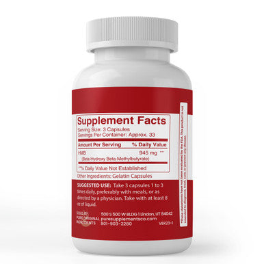 PURE ORIGINAL INGREDIENTS Hmb And Bcaa Bundle, 100 Capsules Each, Always Pure, No Additives Or Fillers