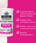 Garden of Life Children & Women Probiotic Bundle: Dr. Formulated Kids+ Berry Cherry Probiotics 5 Billion Cfu 30 Chewables + Once Daily Women S Probiotics 50 Billion Cfu - 30 Capsules Shelf Stable