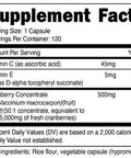 Nutricost Cranberry Extract (25,000mg) (120 Capsules) with Vitamin C & Vitamin E