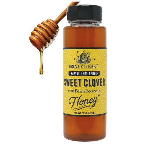 HONEY FEAST New Zealand Manuka Infused Honey with Propolis 12oz - Raw Manuka Honey, Patent Pending Formula, MGO182 Rating, Manuka Honey New Zealand