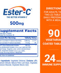 Ester-C 500 mg 24 Hour Vitamin C for Immune Support 90 Tablets