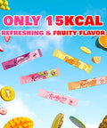 Teazen Kombucha Tea Sunset Bliss Hydration Variety Pack - 20 Sticks 5 Flavors (Peach Mango-Guava Strawberry-Kiwi Citron Mulled Wine)
