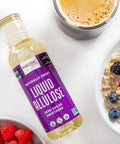 Wholesome Yum Liquid Allulose Sweetener (Syrup) - Natural Zero Calorie Keto Sugar Substitute - 0 Net Carbs, Gluten Free, No Erythritol, Non GMO (16.7 oz)