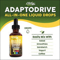 Organic Maca Root Liquid Drops With Ashwagandha, Fenugreek, Beet Root And L-Arginine Liquid Multivitamin For Women And Men - Adapto Drive By Clean Nutra