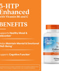 Doctor'S Best Doctors Best 5-Htp Enhanced With Vitamins B6 & C - Vegan 5 Htp Supplement For Women & Men Supports Mental & Emotional Well-Being For Adults Non-Gmo Gluten Free Soy Free 120 Veg Caps