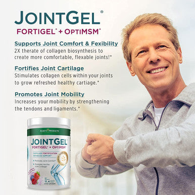 JointGel Berry Flavor HA Joint Formula Bundle Purity Products Bioactive Collagen Peptides MSM Supports Joint Function Flexibility while Fortifying Joint Cartilage Hyaluronic Acid more