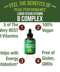 B Complex Liquid Drops Vegan Supplement 30 ml