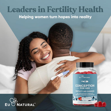 Conception For Her Fertility Gummies - Fertility Supplements For Women With Myo Inositol, Folate & More Essential Nutrients - Delicious Juicy Strawberry Hormone Balance Vitamins, 75 Ct Gummies