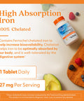 Doctor's Best High Absorption Iron With Ferrochel, 27 mg, 120 Tablets