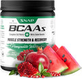 Snap BCAA Powder Essential Amino Supplement with Nitric Oxide Booster Pre Workout Powder Recovery Supplements Post Workout Muscle Strength BCAA for Women Men 30 Servings