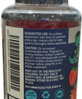 Built Nature Kids Fiber Gummies, Daily Chicory Root Fiber Supplement, Plant Based, Non-Gmo, For Digestive And Intestinal Gut Health, Low Sugar Prebiotic Fiber Gummy For Children, Strawberry Flavored, 60 Gummies