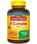 Nature Made Super B-Complex Tablets With Vitamin C 250 Count For Metabolic Health (Packaging May Vary)