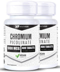Healthfare Chromium Picolinate 1000Mcg | 400 Tablets | Support Carbohydrate Breakdown & Metabolism | Non-Gmo And Gluten-Free By