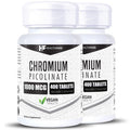 Healthfare Chromium Picolinate 1000Mcg | 400 Tablets | Support Carbohydrate Breakdown & Metabolism | Non-Gmo And Gluten-Free By