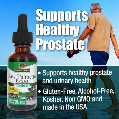 Nature'S Answer Alcohol- Saw Palmetto Berry Extract 1-Fluid Ounce | Prostate Support | Natural Urinary Health | Promotes Hair Growth