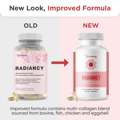 BB Company Radiancy | Vaginal Probiotics for Vaginal Dryness pH Balance | Fights Itch Odor | Anti-Aging | Hyaluronic Acid Probiotics Vitamin C Multi Collagen | 120 Ct