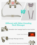 Skg Neck Massager For Pain Relief Deep Tissue, 6D Kneading Neck Massager Cordless Shiatsu Neck And Shoulder Massage With Heat For Neck, Back, Shoulder, Legs, Electric Massage Ideas, H7 Ultra E