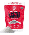Lakanto Monk Fruit Sweetener With Erythritol, White Sugar Substitute From Monk Fruit Extract, Classic White Sugar Replacement for Baking, Coffee & Tea, Gluten Free, Low Carb, Non GMO, Keto, 5 LB Bag