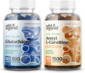 Wild & Organic L-Glutathione Gummies & L-Carnitine Gummies 60 Count