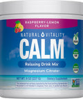 NATURAL VITALITY Raspberry Lemon Calm Magnesium Drink Mix 8 OZ