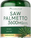 Carlyle Saw Palmetto Extract | 3600Mg | 250 Capsules | Non-Gmo And Gluten Free Formula From Saw Palmetto Berries