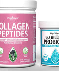 Probiotics 60 Billion CFU Collagen Peptides Powder Enhanced Absorption
