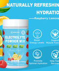 Electrolytes Powder No Sugar, Keto Hydration Electrolyte Drink Mix Supplement For Energy, Muscle Function - Enhanced With Himalayan Salt +Bcaas +Vitamins, Non-Gmo (Raspberry Lemonade, 75 Servings)