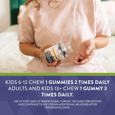 Nature'S Way Sambucus Relief Gummies With Elderberry, Vitamin C, Zinc And South African Geranium, Immune Support*, 60 Gummies