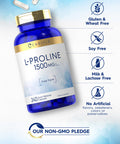 Carlyle L-Proline 1500Mg | 240 Capsules | Free Form | Non-Gmo, Gluten Free Supplement
