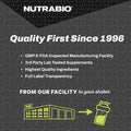 Nutrabio Intra Blast and Pre-Workout Powder - Advanced Electrolyte Performance Drink - Amino Acid Recovery EAA/BCAA Formula - Non-GMO and Gluten - Passion Fruit - 30 Servings