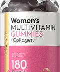 Carlyle Multivitamin For Women | 180 Gummies | Mixed Berry Flavor | With Collagen | Non-Gmo, Gluten Free Supplement