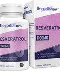 Herodianow Ultra High Purity Resveratrol, 1100Mg Trans-Resveratrol Supplement, Aging, Immune System, 60 Capsule(Pack Of 1)