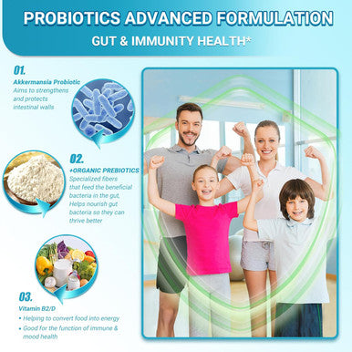 Akkermansia Probiotic, Glp-1 Probiotics For Women & Men - 10 Billion Afus + Organic Prebiotics, Digestive, Gut, Immune & Overall Health, Enhances Gut Digestive Lining Function (60 Capsules, 1-Pack)
