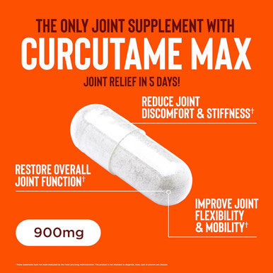 Relaxium Relaxium Flexium Fast Acting Joint Support Drug- with CurcuTame Blend Supports Joint Flexibility and Function 60 Capsules