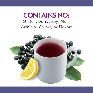 Nature's Way Sambucus Soothing Elderberry Hot Drink Mix, with Vitamin C & Echinacea, 10 Count