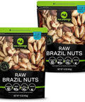 NUT CRAVINGS - Brazil Nuts Roasted & Salted - No Shell, Whole (16oz - 1 LB) Packed Fresh in Resealable Bag - Healthy Protein Food Snack, Food Assortments