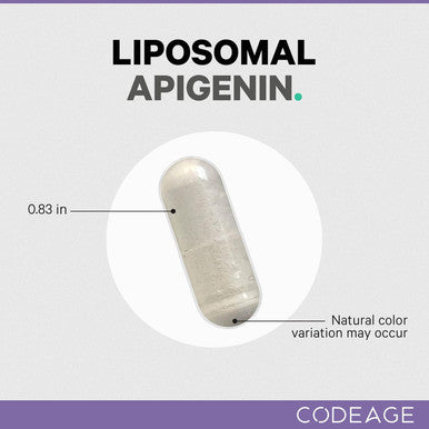 Codeage Liposomal Apigenin Supplement 3-Month Supply Daily Flavonoid Chamomile Extract Liposomal Phospholipid Complex Non-GMO Sunflower Oil Phosphatidylcholine Vegan Blend Gluten- 90 Count