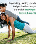 Garden of Life Raw Organic Protein & Greens - Vanilla - Vegan Protein Powder For Women And Men Plant Protein Pea Protein Greens & Probiotics - Dairy Free Gluten Free Low Carb Shake 20 Servings