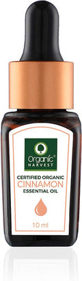 Organic Harvest - Cinnamon Essential Oil USDA, OneCert, Certified Organic, 100% Pure, Undiluted, Therapeutic Grade, Excellent for Aromatherapy, 1/3 fl. Oz / 10 ml