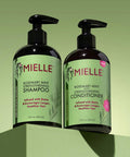 Mielle - Rosemary Mint - Biotin Infused - Encourages Growth Hair Products for Stronger and Healthier Hair - Shampoo & New Conditioner Styling Bundle Set 2 PCS