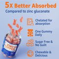 Zinc Gummies With Copper + 2 Billion Cfus Probiotics, Vitamin B6 For Max Absorption, Zinc Picolinate Complex Minerals And Antioxidant Supplement For Immunity And Gut Health, Vegan, Non-Gmo, 120 Cts