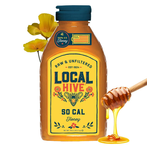 Local Hive Clover Raw & Unfiltered ÃƒÂ¢Ã¢â€šÂ¬Ã¢â‚¬Å“ 16 oz | 100% Pure U.S. Honey | Natural Sweetener Sourced from American Bees & Beekeepers | Premium Clover Flavor | Ideal for Tea, Baking & Cooking