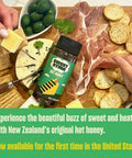 Sweet Sting Manuka Hot Honey Ã¢â‚¬â€œ Wild New Zealand Honey Infused with mild Chili Heat | 11.6 oz Squeeze Bottle | Gourmet Drizzle for Cheese Boards, Pizza, Wings, Cocktails | No Corn Syrup, Gluten-Free