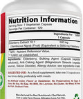 Best Naturals Elderberry Sambucus Nigra 5000mg Equivalent 120 Veg Capsules