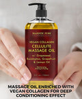 MAJESTIC PURE Cellulite Hot Cream (9 oz), Cellulite Massage Oil (8 oz), and Coffee Scrub (10 oz) Bundle