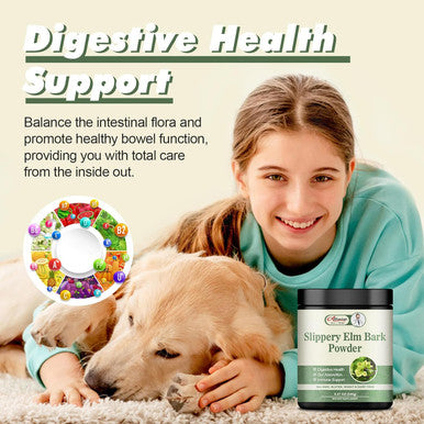 Alliwise Slippery Elm Bank Powder 240G - Herbal Supplement For Soothes Throat,Relieves Coughs & Supports Digestive Health - Non-Gmo, Gluten Free, Vegetarian Friendly.