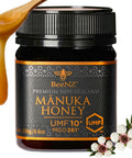 BeeNZ Raw MÃƒâ€žÃ‚Ânuka Honey, Certified UMF 20+ (MGO 829+), Pure New Zealand Monofloral MÃƒâ€žÃ‚Ânuka, Natural Sweetener, Superfood Honey for Wellness Support, No Sugar Added, Traceable from Hive to Jar, 8.8 oz/250g
