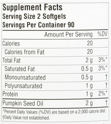 PLANETARY HERBALS Pumpkin Seed Oil Full Spectrum Botanical Support for The Prostate, 180 Count