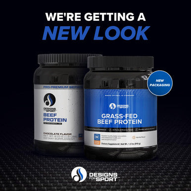 Designs for Sport Beef Protein Powder - NSF Certified for Sport Hydrolyzed Protein - Highly Absorbable with Amino Acids Collagen Precursors - Bone Broth Protein for Athletes (Chocolate 30 Servings)