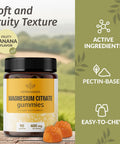 Herbamama Calm Magnesium Gummies - 400Mg Magnesium Citrate For Relaxation Support - Vegan Non-Gmo Calming Supplement For Adults - 90 Pectin-Based Banana-Flavored Chews